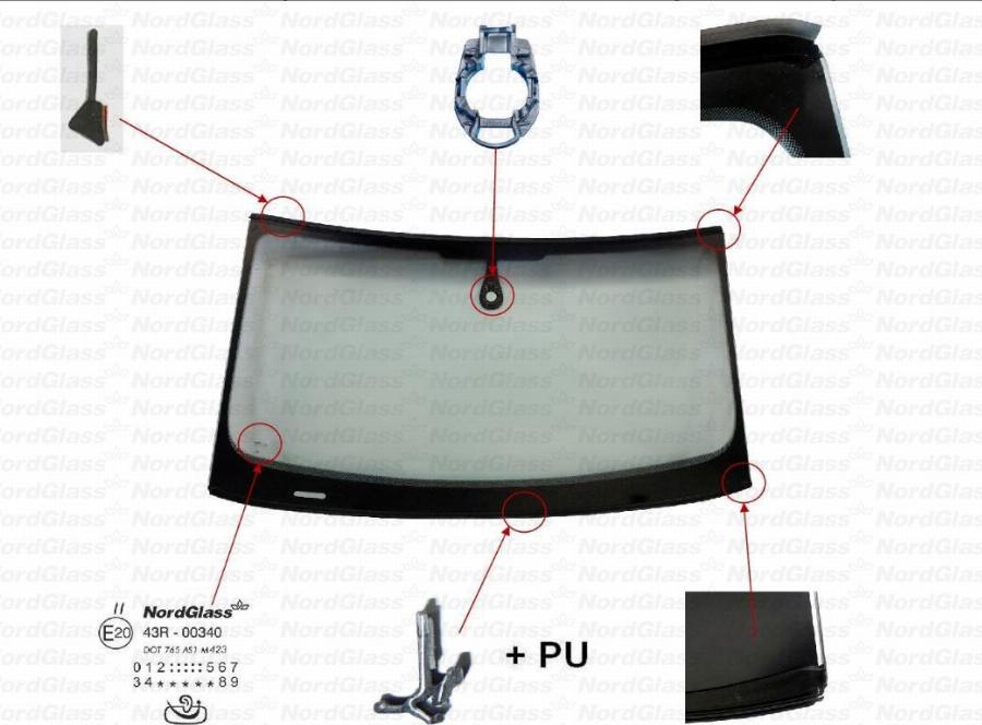 NordGlass 4154198 - Ветровое стекло abcparts.ee
