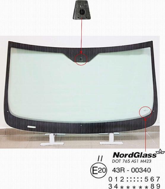 NordGlass 4118848 - Ветровое стекло abcparts.ee