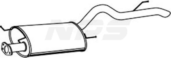 NPS M430I216 - Система выпуска ОГ abcparts.ee