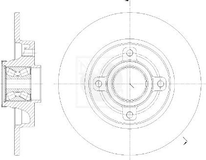 NPS P331A01 - Тормозной диск abcparts.ee