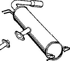 NPS T430A204 - Система выпуска ОГ abcparts.ee