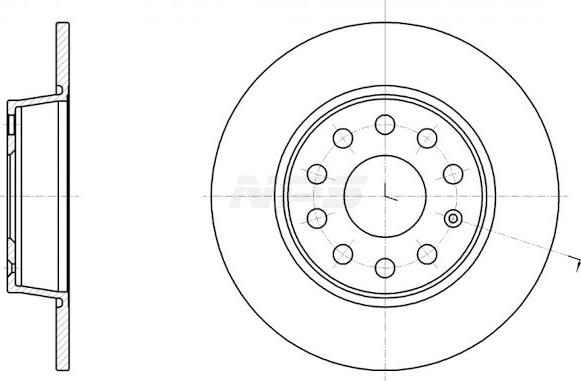 NPS V331G03 - Тормозной диск abcparts.ee