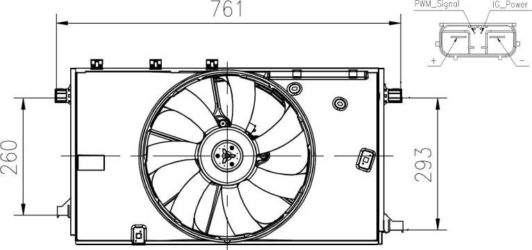 NRF 47933 - Вентилятор, охлаждение двигателя abcparts.ee