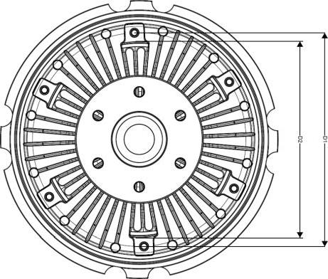 NRF 49777 - Сцепление, вентилятор радиатора abcparts.ee