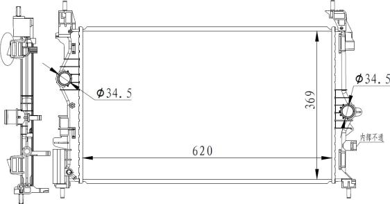 NRF 59265 - Радиатор, охлаждение двигателя abcparts.ee