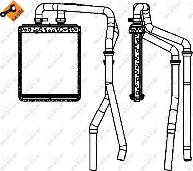 NRF 54218 - Теплообменник, отопление салона abcparts.ee