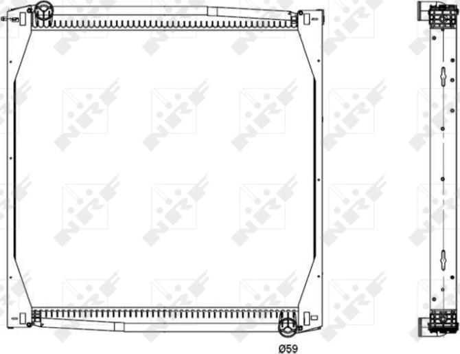 NRF 519587 - Радиатор, охлаждение двигателя abcparts.ee