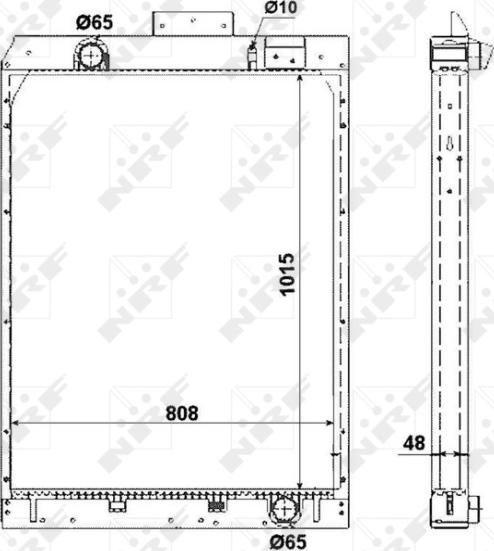 NRF 58380 - Радиатор, охлаждение двигателя abcparts.ee