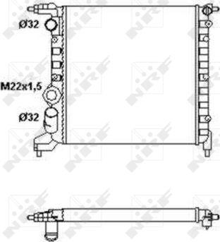 NRF 58783 - Радиатор, охлаждение двигателя abcparts.ee