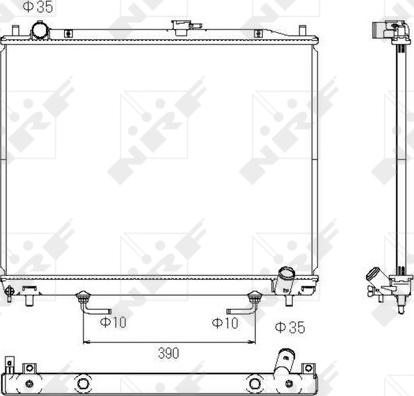 NRF 53754 - Радиатор, охлаждение двигателя abcparts.ee
