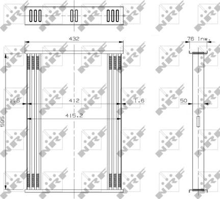 NRF 19078 - Сетка радиатора, интеркулер abcparts.ee