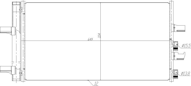NRF 350474 - Конденсатор кондиционера abcparts.ee