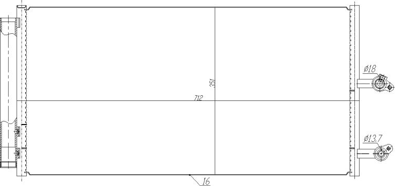 NRF 350470 - Конденсатор кондиционера abcparts.ee