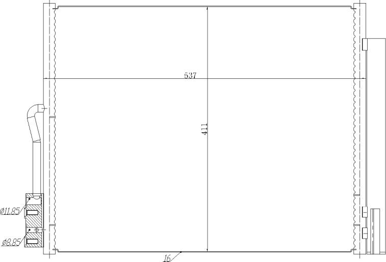NRF 350478 - Конденсатор кондиционера abcparts.ee