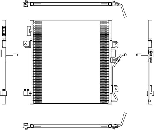 NRF 350188 - Конденсатор кондиционера abcparts.ee
