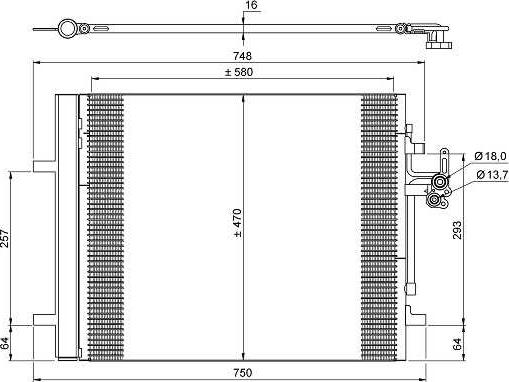 NRF 35884 - Конденсатор кондиционера abcparts.ee