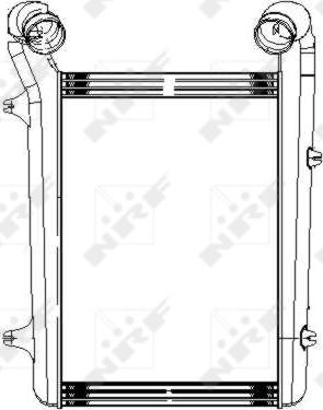 NRF 309055 - Интеркулер, теплообменник турбины abcparts.ee