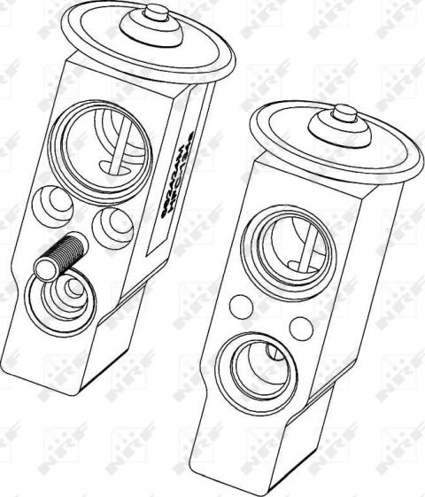 NRF 38372 - Расширительный клапан, кондиционер abcparts.ee