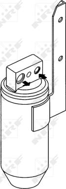 NRF 33172 - Осушитель, кондиционер abcparts.ee