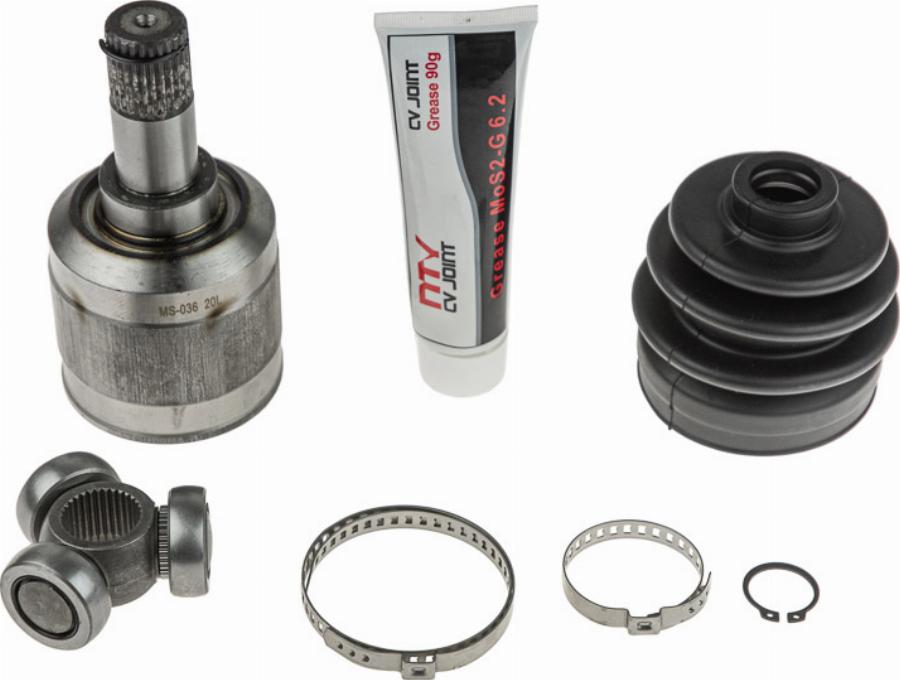 NTY NPW-MS-036 - Комплект ШРУСа, приводной вал, шарнир abcparts.ee