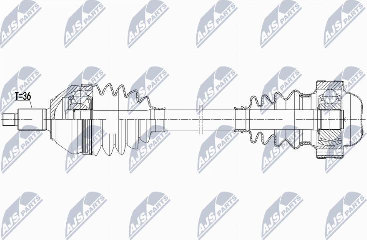 NTY NPW-VW-246 - Приводной вал abcparts.ee