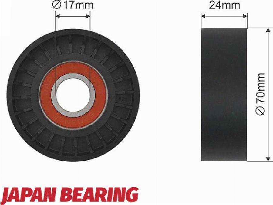 NTY RNK-AU-013 - Ролик, поликлиновый ремень abcparts.ee
