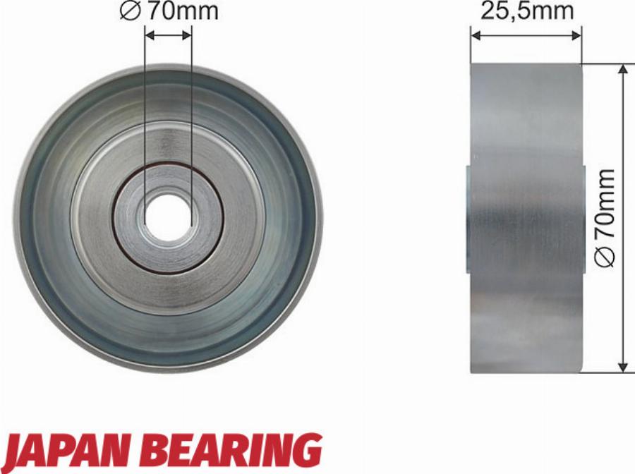 NTY RNK-CH-013 - Ролик, поликлиновый ремень abcparts.ee