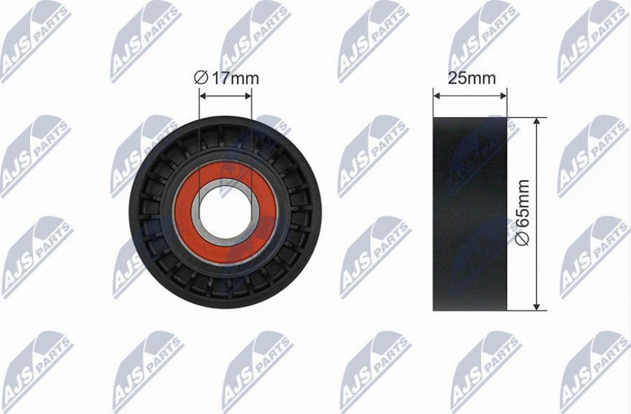 NTY RNK-PE-010 - Ролик, поликлиновый ремень abcparts.ee