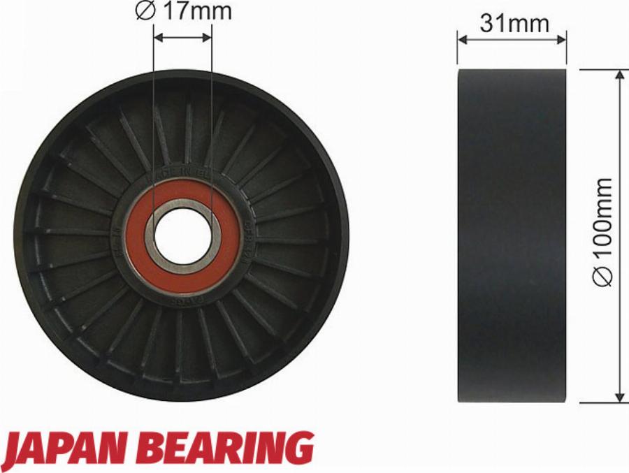 NTY RNK-TY-030 - Ролик, поликлиновый ремень abcparts.ee