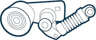 OE Germany 01 2050 457003 - Натяжитель, поликлиновый ремень abcparts.ee