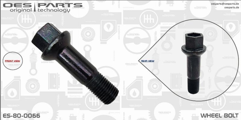 OES PARTS ES-80-0066 - Болт крепления колеса abcparts.ee