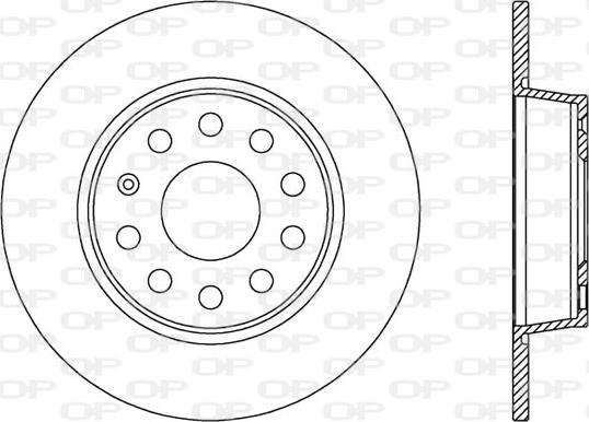 Open Parts BDA2539.10 - Тормозной диск abcparts.ee