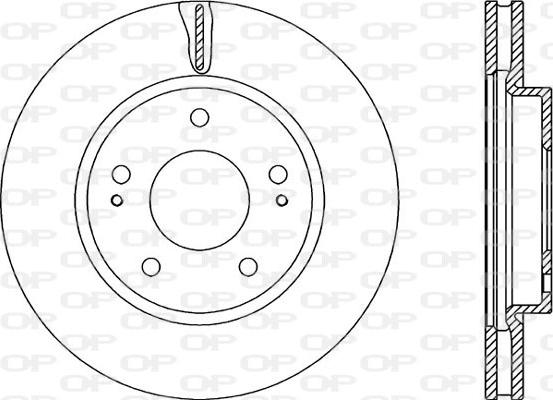 Open Parts BDA2237.20 - Тормозной диск abcparts.ee