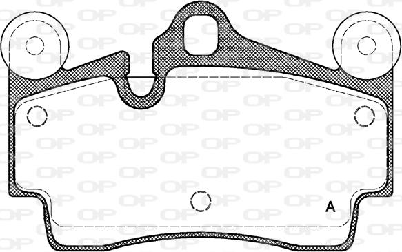 Open Parts BPA0996.00 - Тормозные колодки, дисковые, комплект abcparts.ee