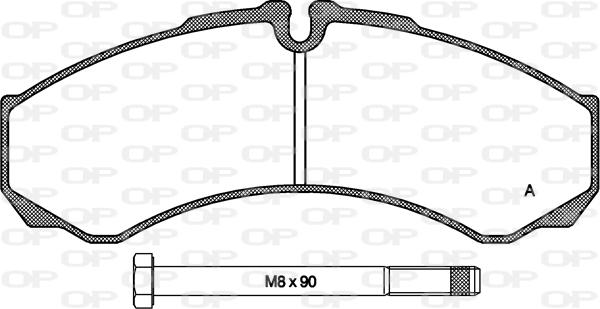 Open Parts BPA0651.00 - Тормозные колодки, дисковые, комплект abcparts.ee
