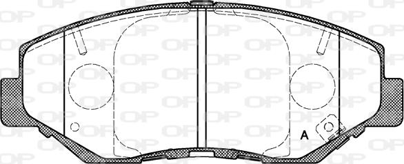 Open Parts BPA0899.00 - Тормозные колодки, дисковые, комплект abcparts.ee