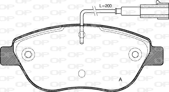 Open Parts BPA0859.01 - Тормозные колодки, дисковые, комплект abcparts.ee