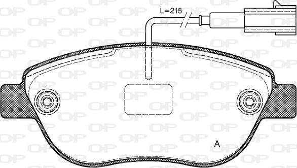 Open Parts BPA0859.11 - Тормозные колодки, дисковые, комплект abcparts.ee