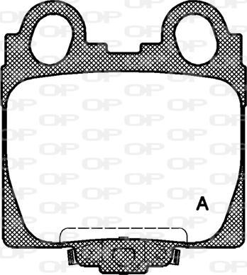 Open Parts BPA0743.04 - Тормозные колодки, дисковые, комплект abcparts.ee
