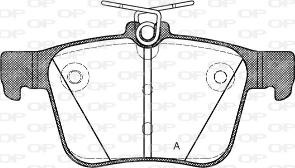 Open Parts BPA1516.10 - Тормозные колодки, дисковые, комплект abcparts.ee