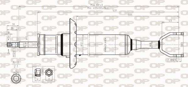 Open Parts SAB8324.31 - Амортизатор abcparts.ee