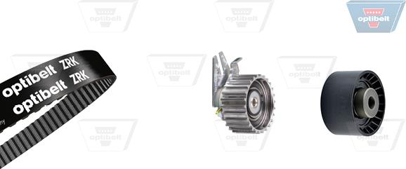 Optibelt KT 1595 - Комплект зубчатого ремня ГРМ abcparts.ee