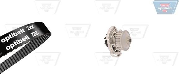 Optibelt KT 1567 W1 - Водяной насос + комплект зубчатого ремня ГРМ abcparts.ee