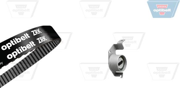 Optibelt KT 1671 - Комплект зубчатого ремня ГРМ abcparts.ee
