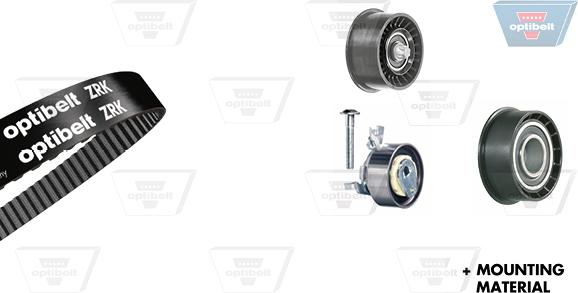 Optibelt KT 1207 - Комплект зубчатого ремня ГРМ abcparts.ee