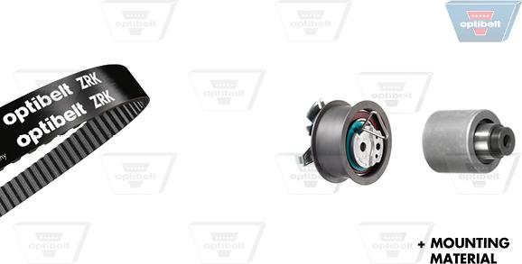 Optibelt KT 1237 - Комплект зубчатого ремня ГРМ abcparts.ee
