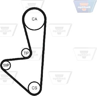 Optibelt ZRK 1110 - Зубчатый ремень ГРМ abcparts.ee