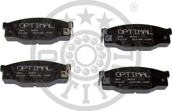 Optimal 9403 - Тормозные колодки, дисковые, комплект abcparts.ee
