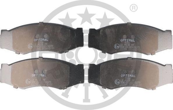 Optimal BP-09386 - Тормозные колодки, дисковые, комплект abcparts.ee