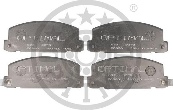 Optimal 9373 - Тормозные колодки, дисковые, комплект abcparts.ee